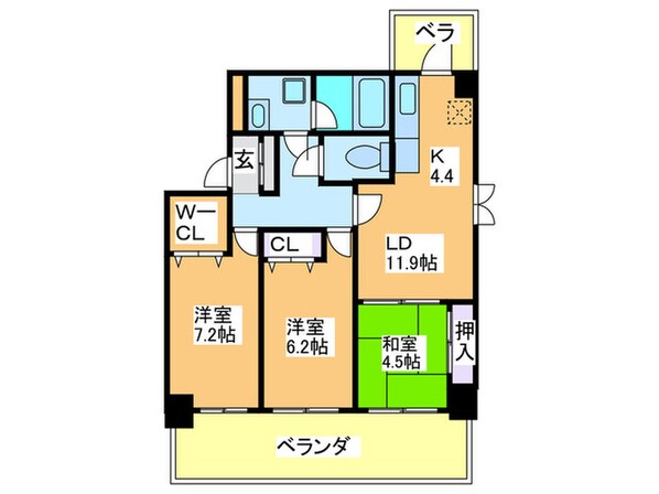 グラマシー立売堀の物件間取画像